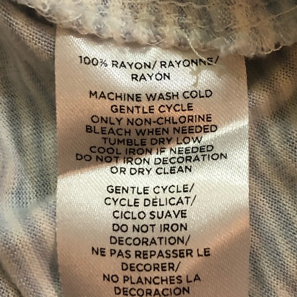 LOFT Blue Stripe High Neck Top XXSP - Picture 5 of 5